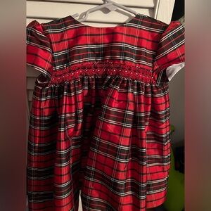 Plaid Red and Black Kids Formal Dress
